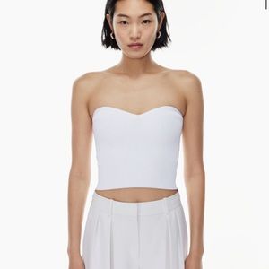 Aritzia babaton sculpt knit sweetheart tube top